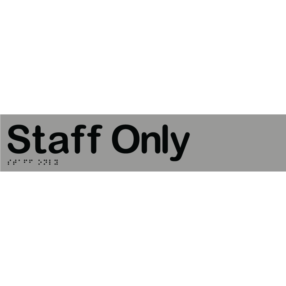 Staff Only Sign in Stainless Steel - MLS16061_SS