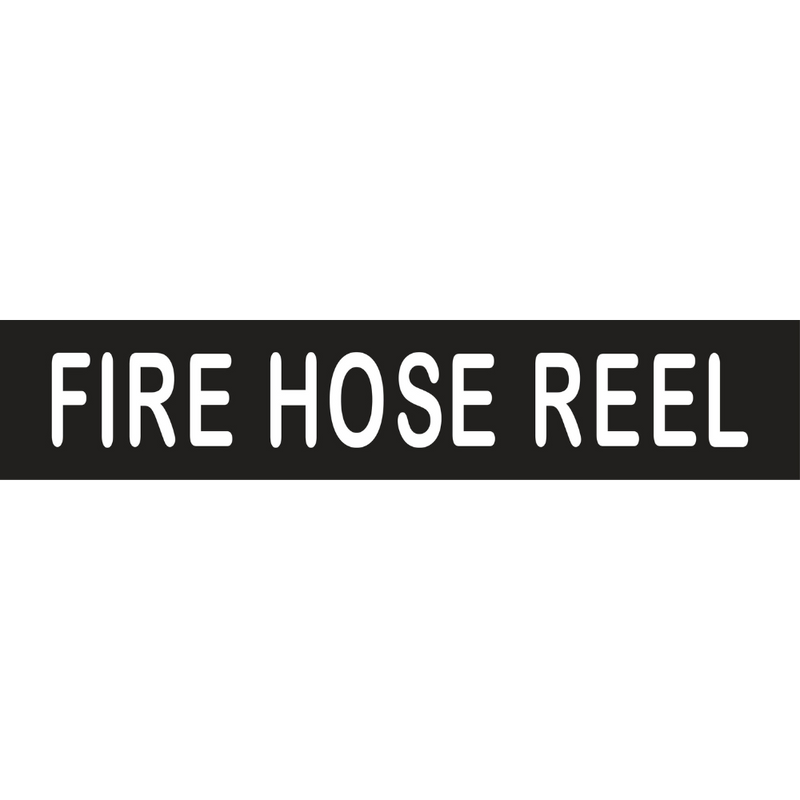 Fire Hose Reel Sign in Designer Black - MLS16212_BLK