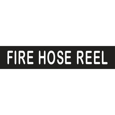 Fire Hose Reel Sign in Designer Black - MLS16212_BLK