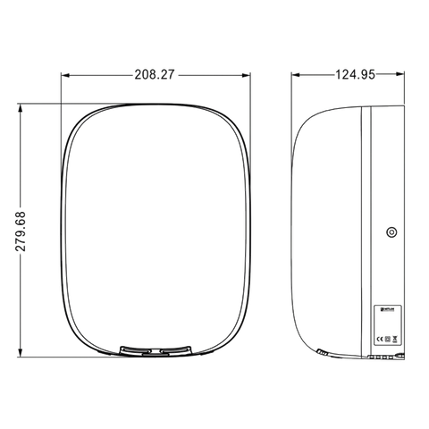 Automatic Hand Dryer in Designer Black - ML_3000_BLK