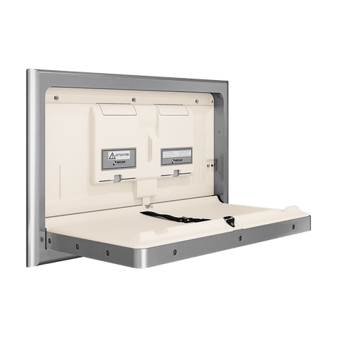 Recessed Horizontal Baby Change Station in Satin Stainless Steel - ML_8200REC