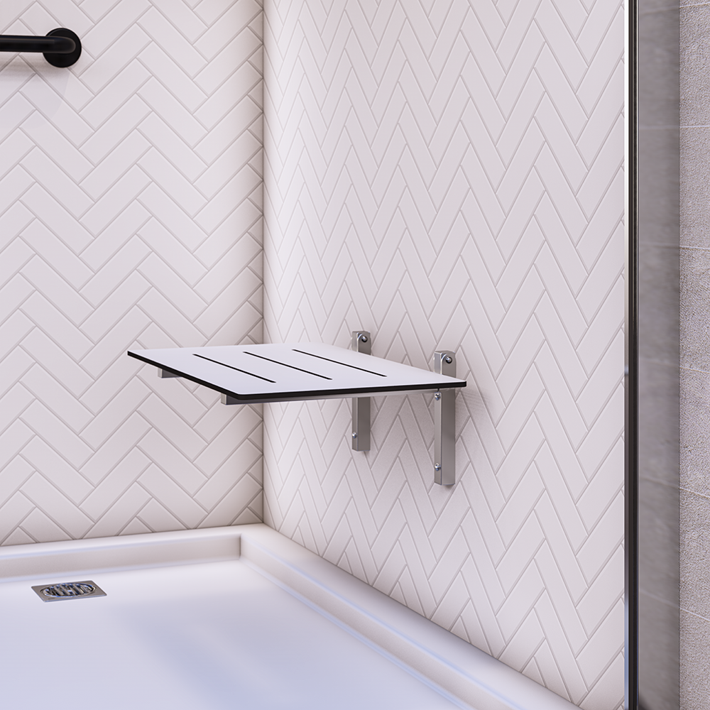 Folding Shower Seat in Compact Laminate - ML993_CL
