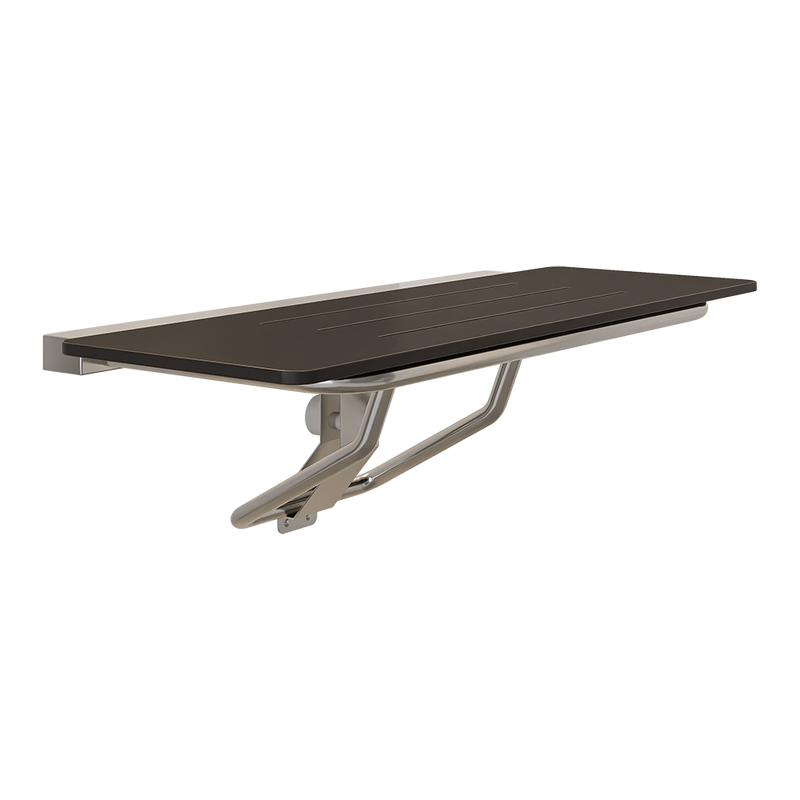 Accessible Folding Shower Seat in Designer Black - ML994_CL_DESIGNER