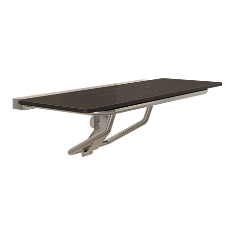 Accessible Folding Shower Seat in Designer Black - ML994_CL_DESIGNER