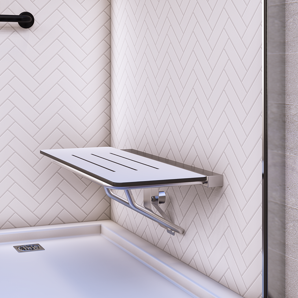 Accessible Folding Shower Seat in Compact Laminate - ML994_CL