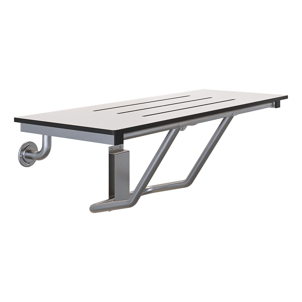Accessible Folding Shower Seat in Phenolic - ML994_PH