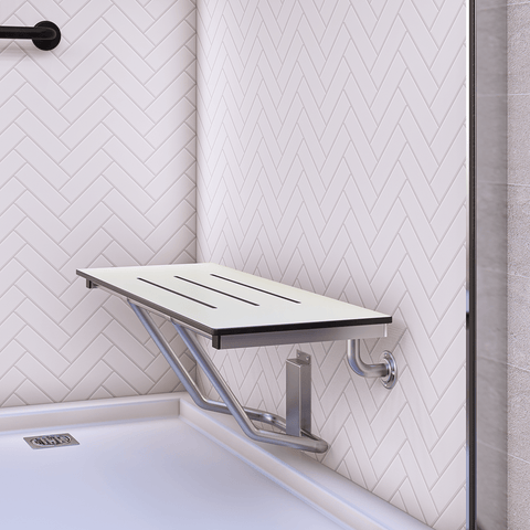 Accessible Folding Shower Seat in Phenolic - ML994_PH