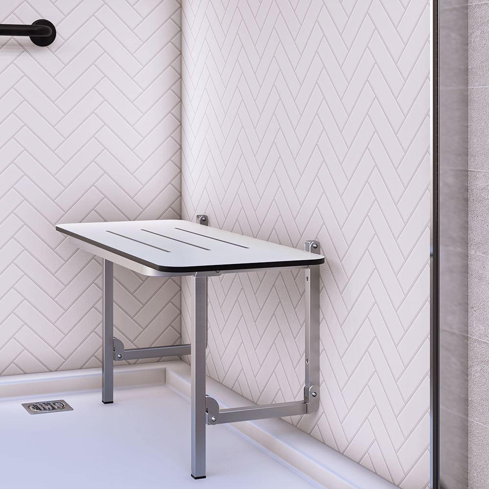 Accessible Folding Shower Seat in Compact Laminate - ML995_CL