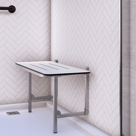 Accessible Folding Shower Seat in Compact Laminate - ML995_CL