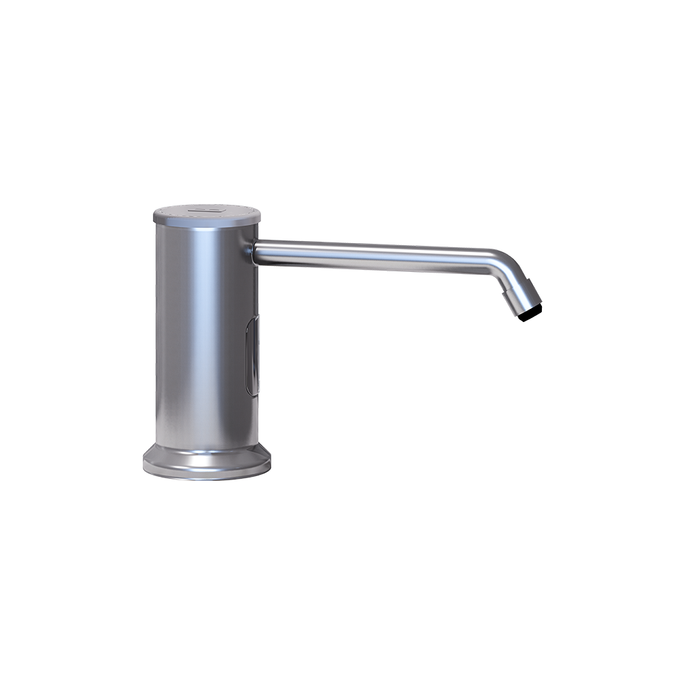 Bench Mounted Automatic Foam Soap Dispenser in Polished Stainless Steel - ML_BMFOAMDISP_SS