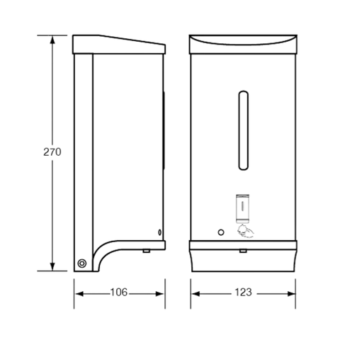 Hygiene Station Kit in White and Satin Stainless Steel - ML_HYGSTATION_WHT_SS
