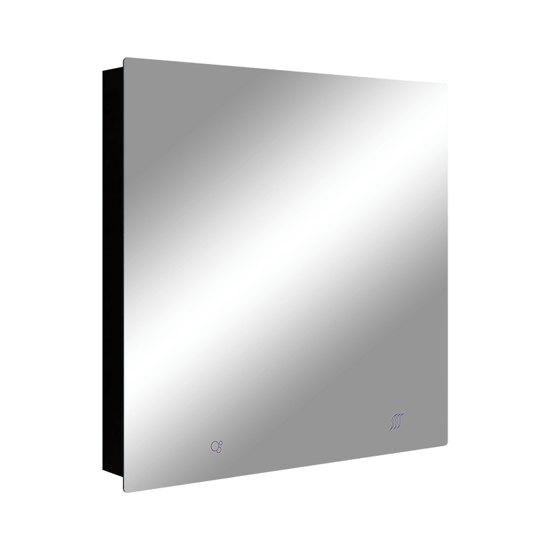 Integrated Mirror Cabinet (Includes Hand Dryer & Soap Dispenser) in Designer Black - ML_IMC2_LUX