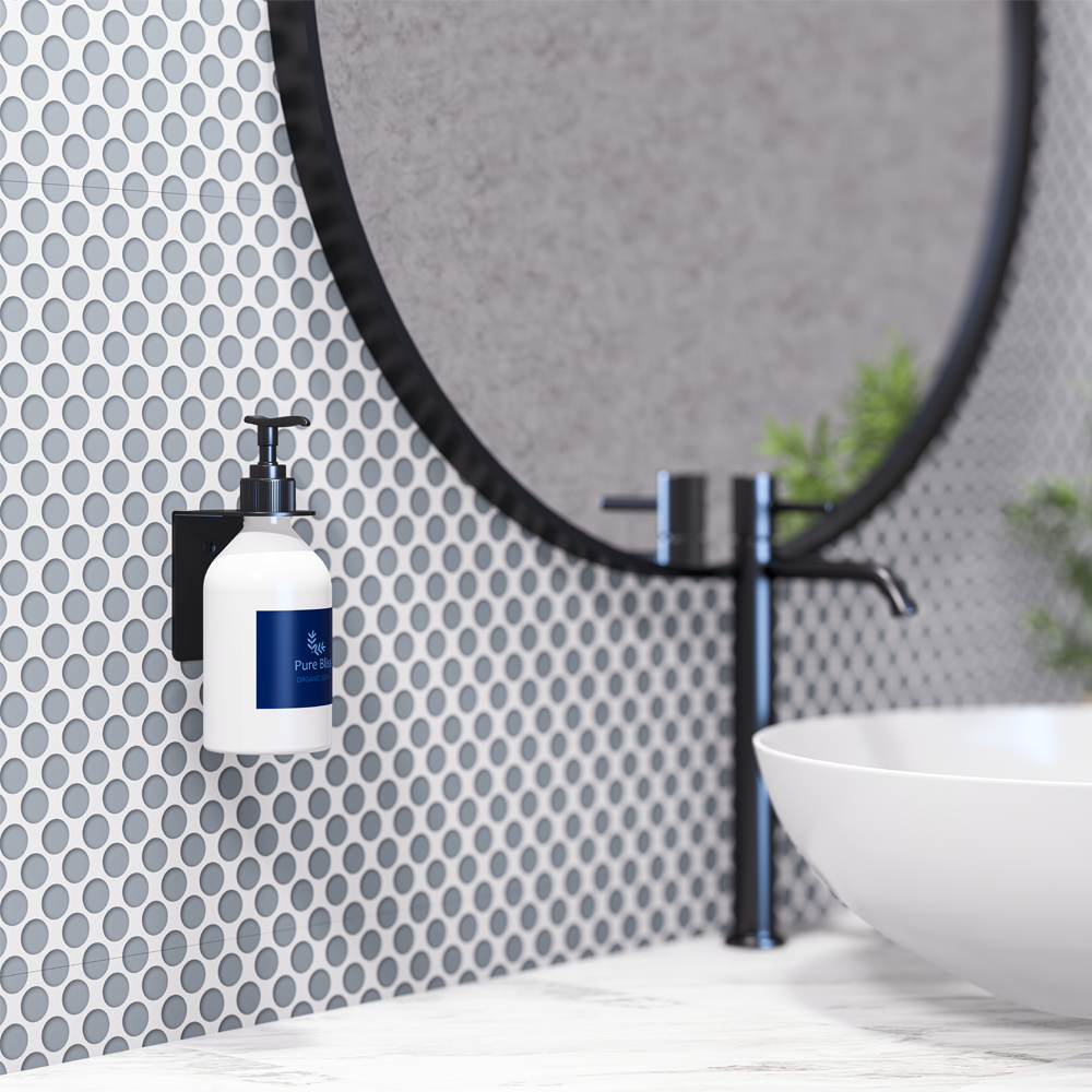 Single Soap Bottle Holder in Designer Black - ML_SBH1_DESIGNER