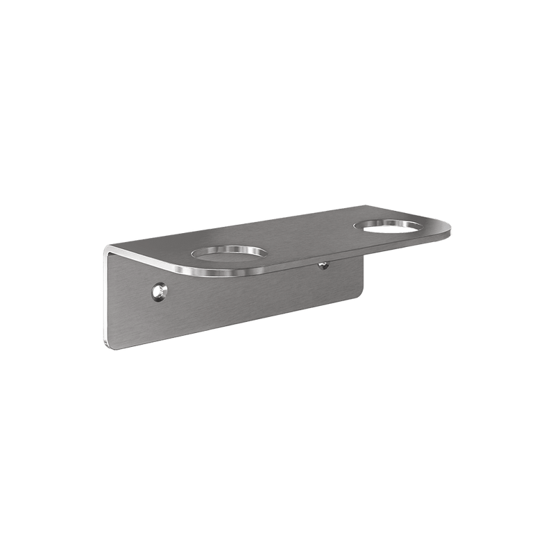 Double Soap Bottle Holder in Satin Stainless Steel - ML_SBH2_SS