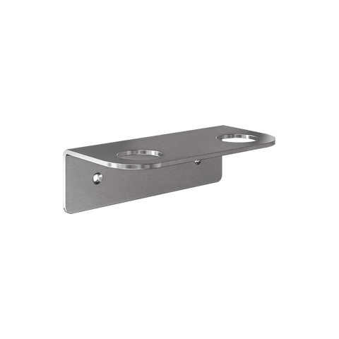 Double Soap Bottle Holder in Satin Stainless Steel - ML_SBH2_SS