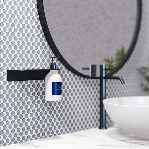 Triple Soap Bottle Holder in Designer Black - ML_SBH3_DESIGNER