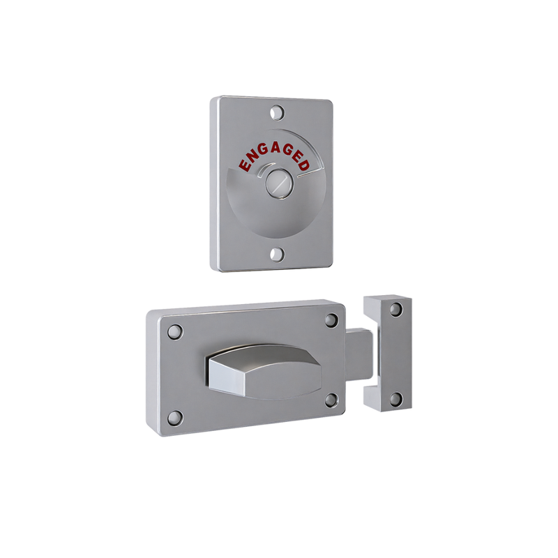 100 Lock & Indicator Set in Satin Chrome Plate - 100_LOCK_SCP