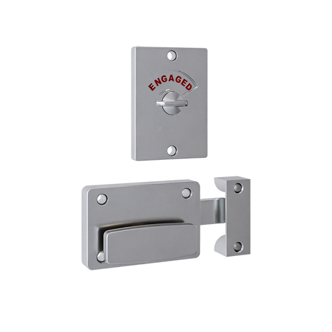 200A Safety Turn Lock & Indicator Set in Satin Chrome Plate - 200A_LOCK_SCP