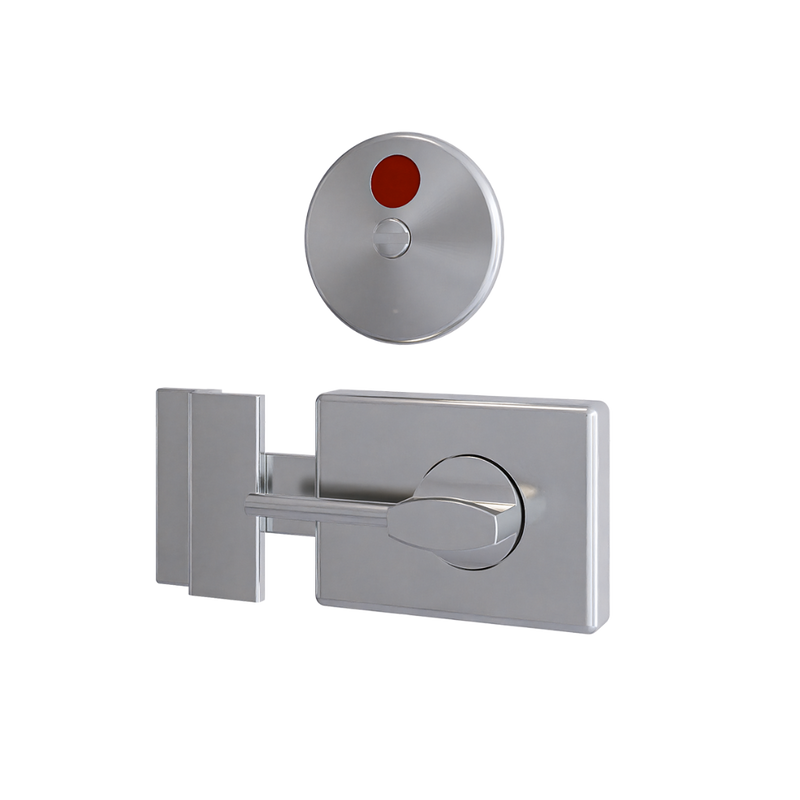 300 Ambulant Lock & Indicator Set LH in Satin Chrome Plate - 300_LHAMBLOCK_SCP