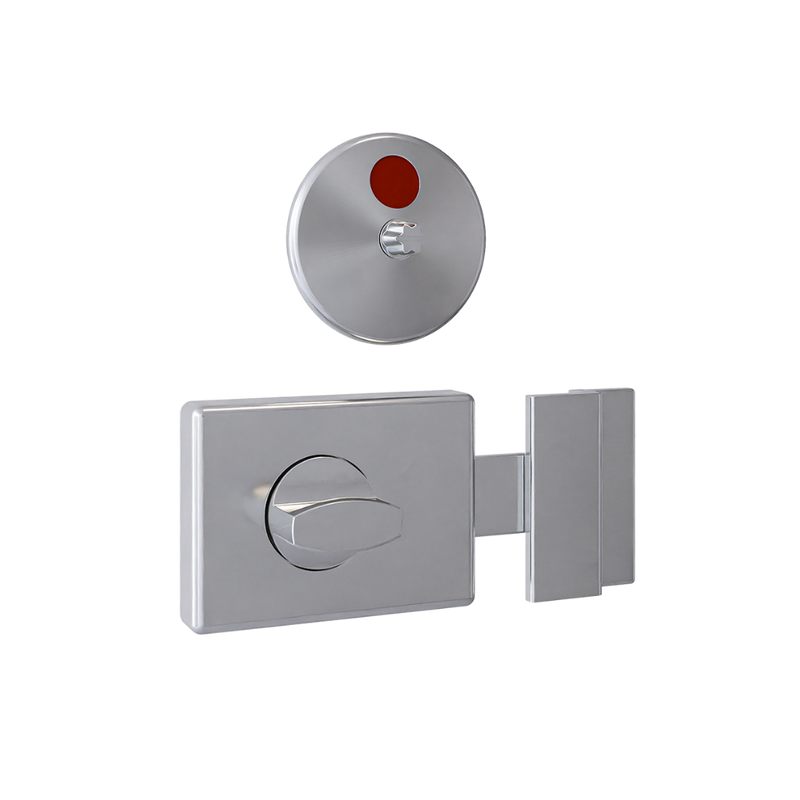 300SAFE Safety Turn Lock & Indicator Set in Satin Chrome Plate - 300_SAFELOCK_SCP