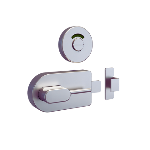 700 Ambulant Lock & Indicator Set in Satin Stainless Steel - 700_AMBLOCK_SS