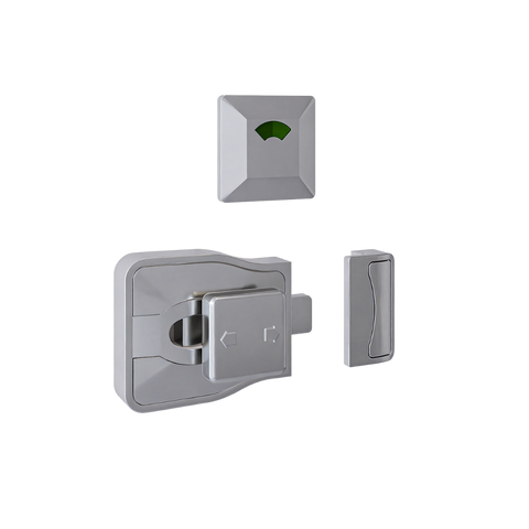 Moda Lock & Indicator Set in Satin Chrome Plate - MODA_LOCK_SCP