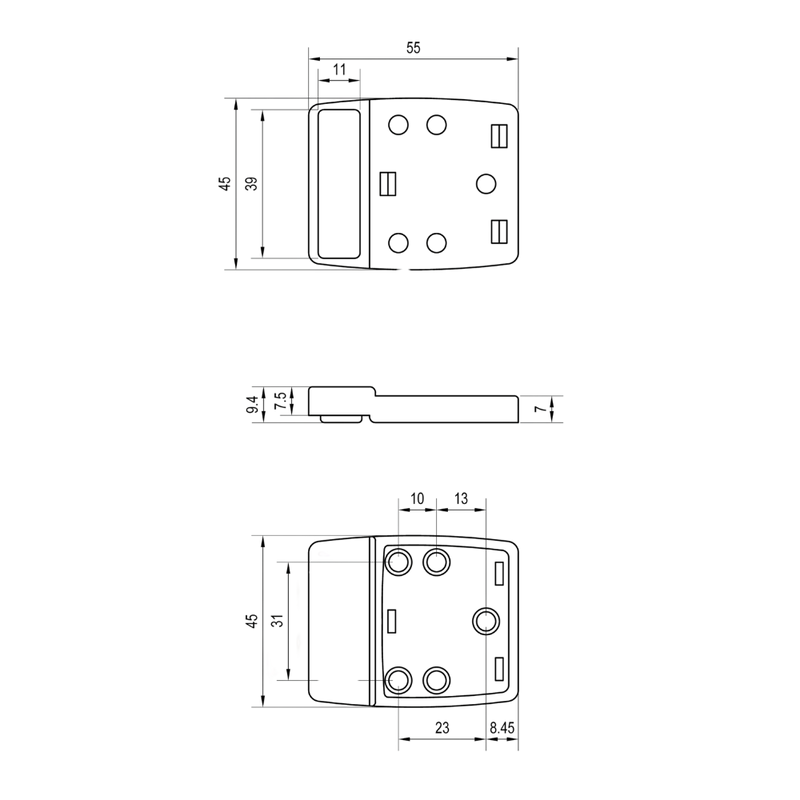 Moda Door Bumper in Designer Black - MODA_BUMPMKII_DESIGNER