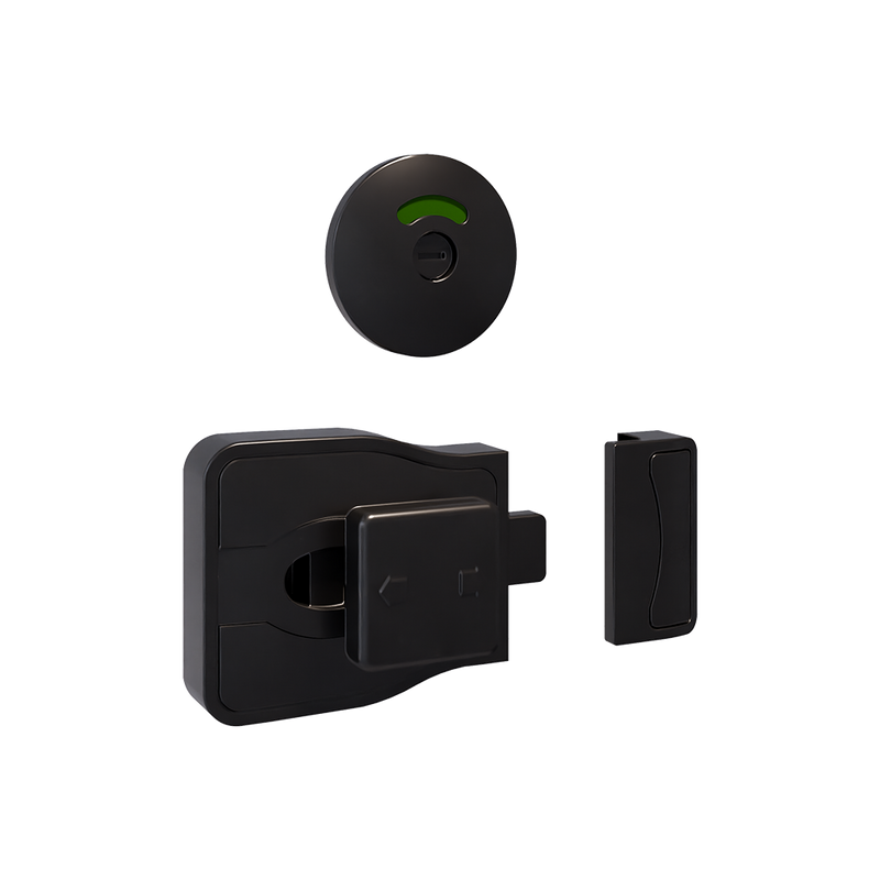 Moda Lock & Round Emergency Release Indicator Set in Designer Black - MODA_ERLOCKRND_DESIGNER