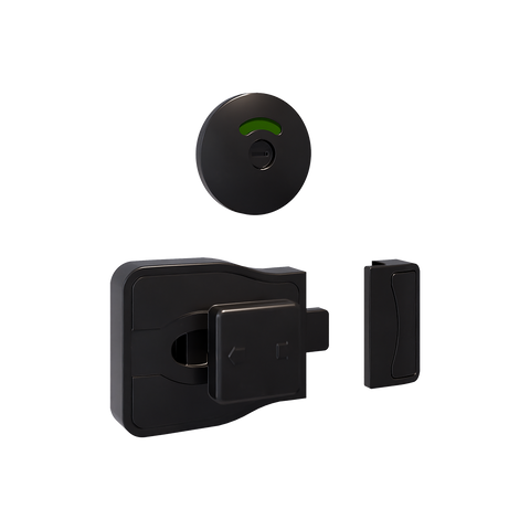 Moda Lock & Round Emergency Release Indicator Set in Designer Black - MODA_ERLOCKRND_DESIGNER