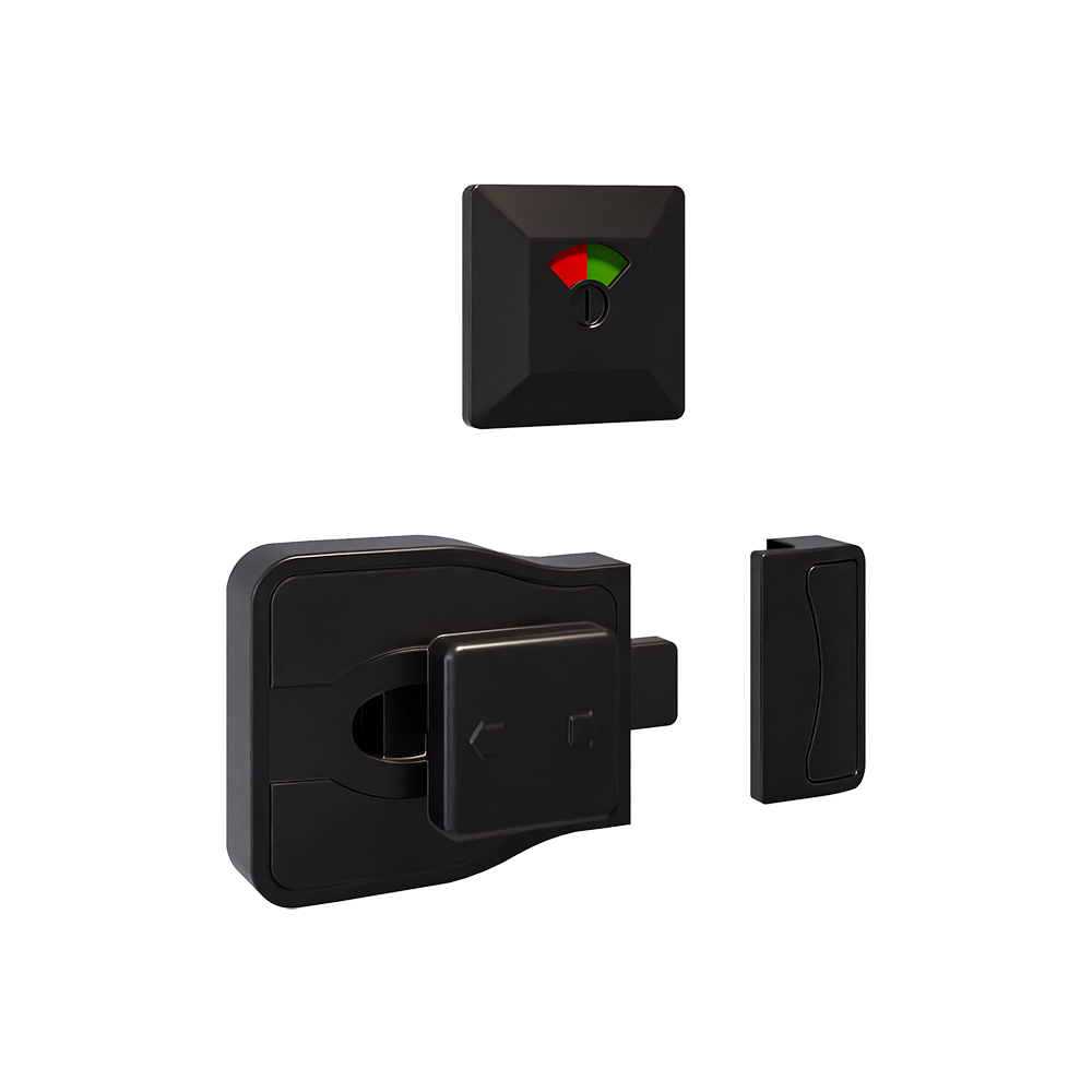 Moda Lock & Emergency Release Indicator Set in Designer Black - MODA_ERLOCK_DESIGNER
