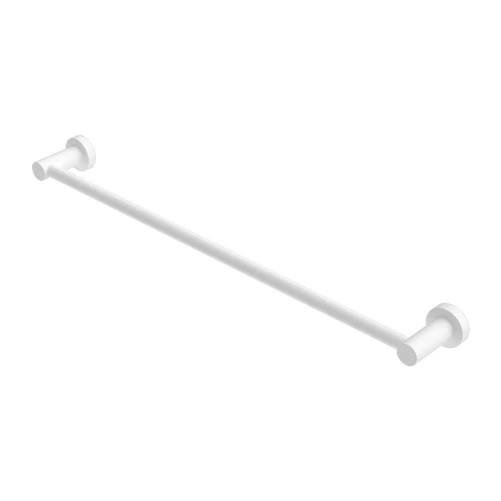 Round Single Towel Rail 600 / 750 / 800 / 900mm - Various Colours