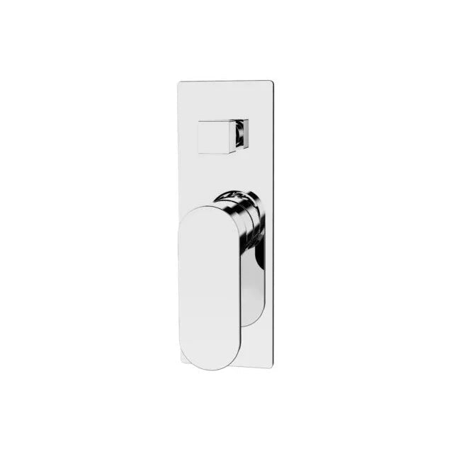 Ecco Shower / Bath Mixer with Diverter (Rectangle Backplate) - Various Colours