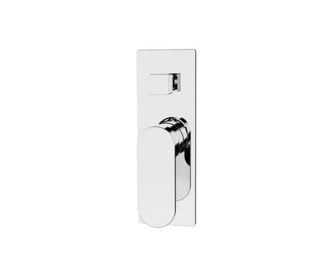 Ecco Shower / Bath Mixer with Diverter (Rectangle Backplate) - Various Colours