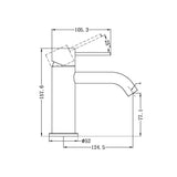 BM32 Bench Mount Slimline Basin Mixer - Various Colours