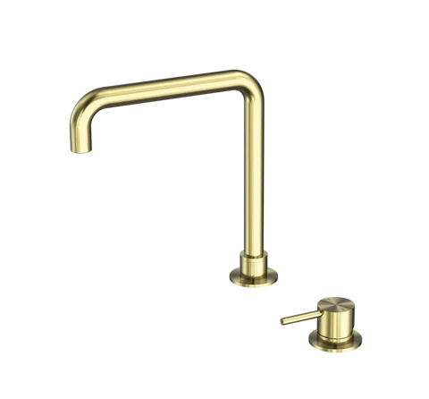 Nero Tapware BM28 Mecca Hob Mounted Basin / Bath Mixer / Kitchen / Laundry Square Swivel Spout - Various Colours