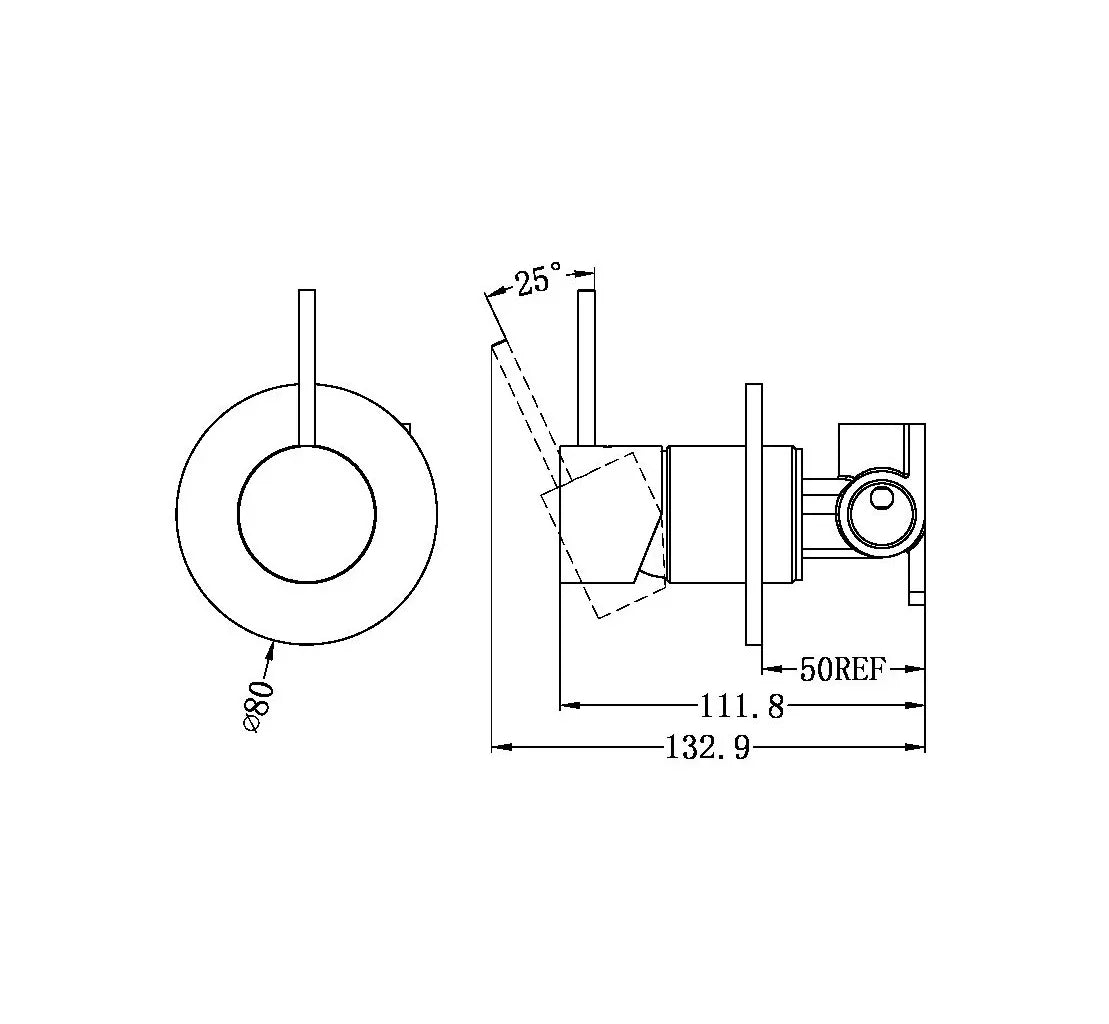 SM21 Nero Mecca Handle Up Shower / Bath Mixer - Various Colours