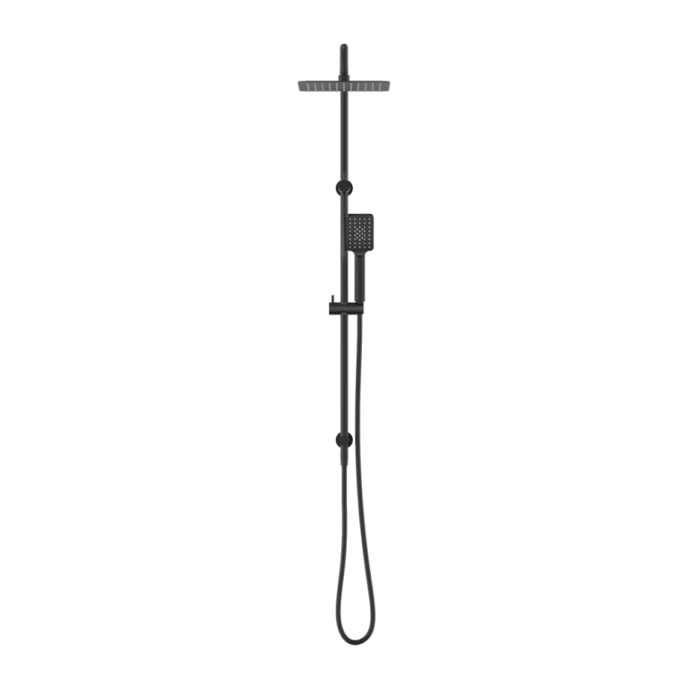 Nero Square Project Dual Shower Rail - Various Colours