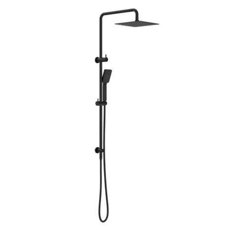 Nero Square Project Dual Shower Rail - Various Colours