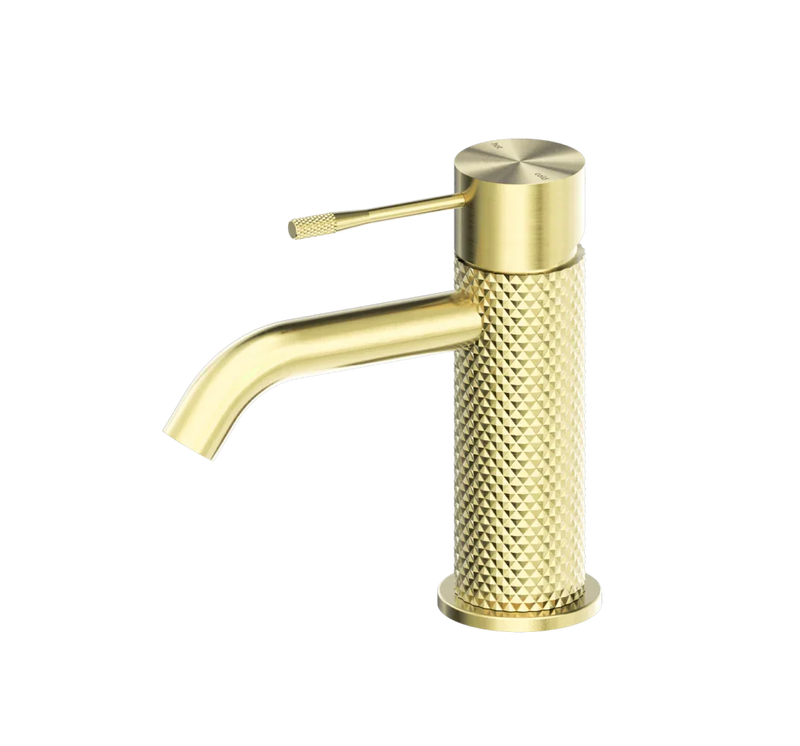 Nero Opal Bench Mount Cross Hatched Basin Mixer - Various Colours (Floor Display Clearance)