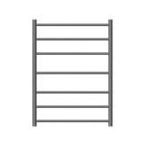 NRO90002HGR 240Volt Straight Graphite Heated Towel Rail Round 600x800mm