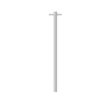 NROV900HMW 12V Vertical Bar Matte White Heated Towel Rail Round 900mm