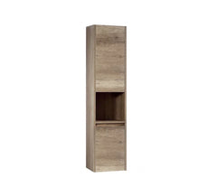 Fingerpull Wall Hung Tallboy & Storage Cabinet - 350x300x1500mm - Various Colours