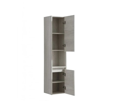 Fingerpull Wall Hung Tallboy & Storage Cabinet - 350x300x1500mm - Various Colours
