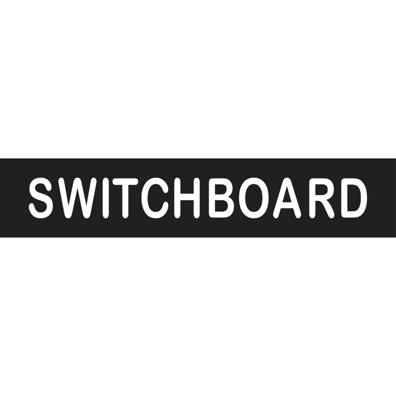 Switchboard Sign in Designer Black Vinyl - MLS16423_BLK