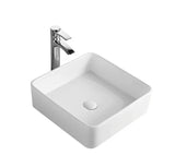 Verdant Gloss White Above Counter Ceramic Basin 415x415mm
