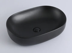 Bayliss Oval Above Counter Ceramic Basin 490x355mm - Various Colours