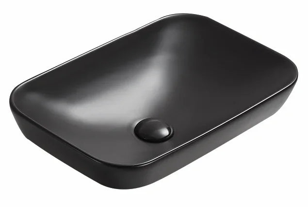 Natura Rectangular Semi-Inset Ceramic Basin 515x340mm - Various Colours