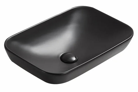 Natura Rectangular Semi-Inset Ceramic Basin 515x340mm - Various Colours