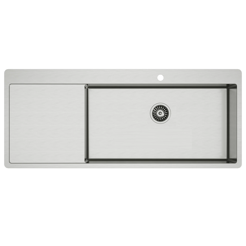 Coming Soon（ETA Mid August)- Mega Single Bowl with Drainer Topmount/Undermount Kitchen Sink 1200x500mm