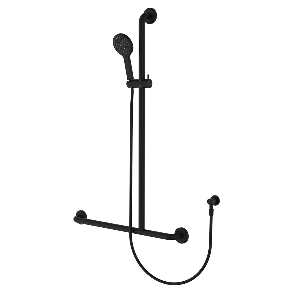 CARE Grab Rail T Bar Rail Shower Left/Right Hand Side - Various Colours